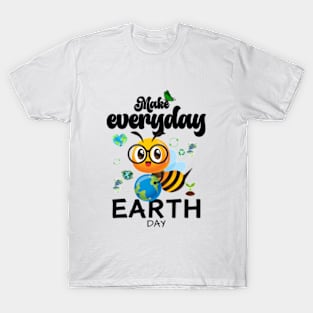 happy funny earth day 2024 gift april 22 Cute Teacher  Lover Rainbow T-Shirt